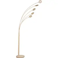 FISCHER&HONSEL GMBH LED-gulvlampe Dent, sandfarget Høyde 225 cm, CCT, 5 lyskilder.