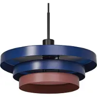 Osram hengelampe Decor Layers, blå/rosa, stål, E27