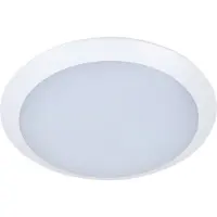 LINDBY LED utendørs taklampe Naira, hvit, sensor, 30 cm, IP65