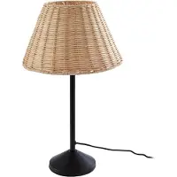 LINDBY bordlampe Zyralia, trefarget, rotting, Ø 30 cm