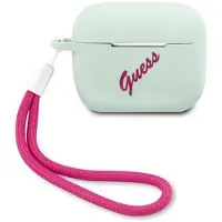 GUESS GUACAPLSVSBF AirPods Pro-deksel blå fuchsia/blå fuschia Silikon Vintage