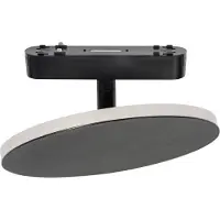 LINDBY LED-skinnelampe Lumaro, svart, aluminium, 48V, dimbar