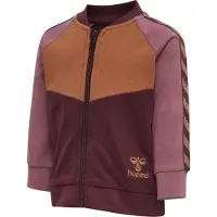 Hummel Cardigan - hmlPuk Zip - Windsor Wine m. Brun/Rosa - - 1 år (80) - Cardigan