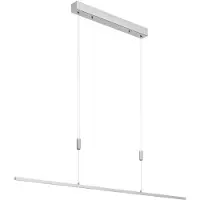 LUCANDE LED-pendellampe Arnik, 140 cm, nikkelfarget, dimbar
