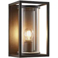 LUCANDE utendørs vegglampe Brienne, 30 cm, antrasitt, metall