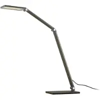 LUCANDE LED-skrivebordslampe Mion, 41 cm, kantet, dimbar