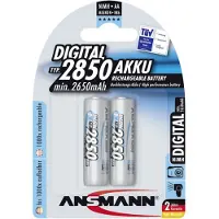 Ansmann 1x2 Nimh Oppladbare 2850 Mah Mignon Aa-batterier 2650mah