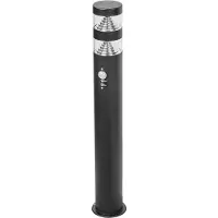 LINDBY Lanea LED-veilampe, 60 cm, svart, sensor, IP44