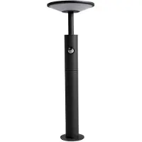 LUCANDE Fenia LED-veilampe, 60 cm, sensor, IP54, antrasitt