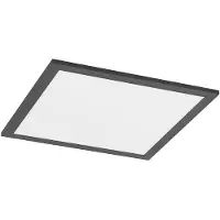 LINDBY LED-panel Nelios, 40 x 40 cm, 4 000K, svart, metall