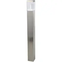 LINDBY LED-gatelampe Baily, høyde 80 cm, stål, IP44