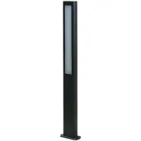 LUCANDE LED-gatelampe Mhairi, kantet, antrasitt, 100 cm