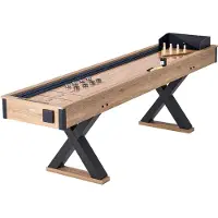 Vevor 9 fot Shuffleboard Bord 2 i 1 Shuffleboard og Bowling Combo Spillsett