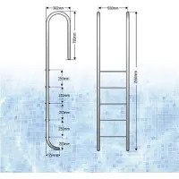 AstralPool Muro Aisi304 Bassengstige 5 Trinn