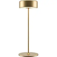 Maytoni oppladbar LED-bordlampe AI Collaboration, aluminium, gull