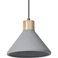 Osram hengelampe CONCRETE WOOD, grå, Ø 22 cm, betong, E27