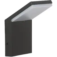 LUCANDE utendørs LED-vegglampe, Nevio, 17 cm, antrasitt, aluminium
