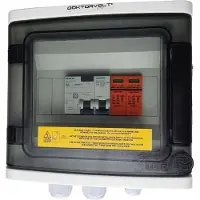 Doktorvolt PV-fordelingstavle AC Siemens 1F C20A 25A 300mA T1 T2 0720 DV-0720-FOT