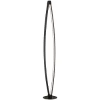 Fischer & Honsel Leuchten LED-gulvlampe Fenga, berøringsdimmer, CCT, svart