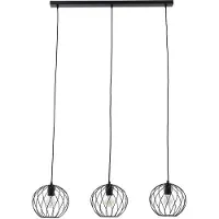 LINDBY hengelampe Danika, 105 cm lang, svart, metall