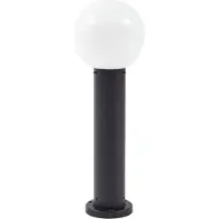 LINDBY sokkellampe Dangan, svart/hvit, høyde 60 cm, glass