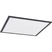 LINDBY LED-panel Nelios, 62 x 62 cm, 4 000K, svart, metall