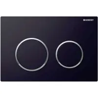 Geberit Kappa 21 betjeningsplade, sort-krom-sort