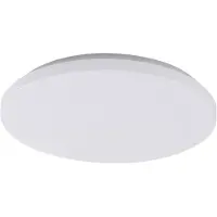 LINDBY LED utendørs taklampe Doki, 34 cm, hvit, plast