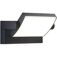LINDBY utendørs LED-vegglampe, Sherin, antrasitt, svingbar