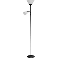 ORNO gulvlampe URLAR gulvlampe, 175 cm, maks 25W E27, maks 25W E14, hvit