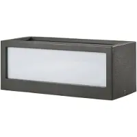 LUCANDE utendørs vegglampe Tame, antrasitt, metall, 25 cm