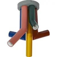 Osram taklampe Decor Straw, 5 lyskilder, stål, farget, E27