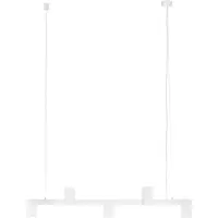 Arcchio hengelampe Brinja, hvit, lengde 90 cm, 5 lyskilder, GU10