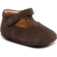 Bisgaard Ballerinasko - Blomstring - Dark Brown - - 18 - Tøfler