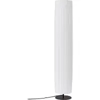 LINDBY gulvlampe Virelle, hvit, tekstil, høyde 117 cm, E27