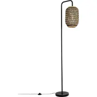 QAZQA Oriental gulvlampe bambus med svart - Yvonne