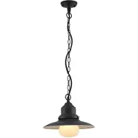 LINDBY utendørs pendellampe Roisin, antrasitt, metall, Ø 32cm
