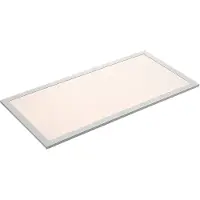 LINDBY LED-panel Stenley, 4000 K, 60 cm x 30 cm, sølv/hvit