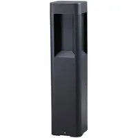LUCANDE LED-sokkellampe Annika, antrasitt, metall, 50 cm