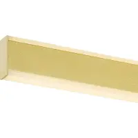 SLV LED-vegglampe til bad One Linear, 52 cm, messingfarget