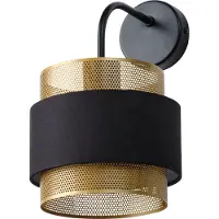 Osram vegglampe Decor Hornet, 1 lyskilde, svart/gull, E27