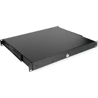 Roline 26.21.0268, Tastaturbrett, Sort, Stål, 1U, 485 mm, 400 mm