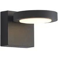 LUCANDE utendørs LED-vegglampe Belna, metall, IP65, antrasitt
