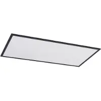 LINDBY LED-panel Nelios, 120 x 60 cm, 4000K, svart, metall