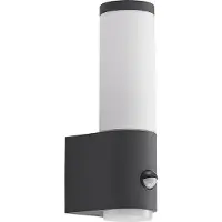 LINDBY Okari utendørs vegglampe med sensor, rett