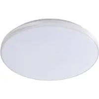 LINDBY LED-taklampe Comora, Ø 35 cm, hvit, IP44, 3000K