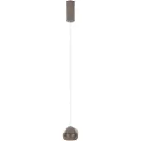 LUCANDE LED-pendel Plarion, nikkelfarget, aluminium, Ø 9 cm
