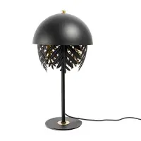 LUCANDE Aparas bordlampe bladlook, svart-gull