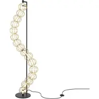 Maytoni LED-gulvlampe Golden Cage, høyde 154 cm, metall