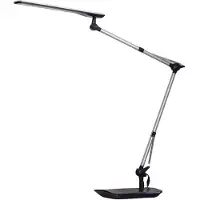 LINDBY LED-skrivebordslampe Felipe, svart, klemmesokkel